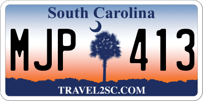 SC license plate MJP413