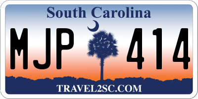 SC license plate MJP414