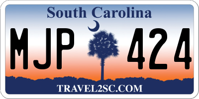 SC license plate MJP424