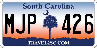 SC license plate MJP426