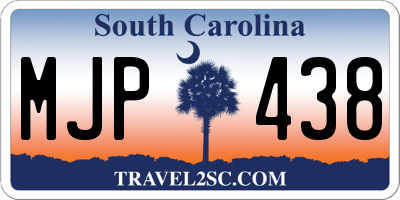 SC license plate MJP438