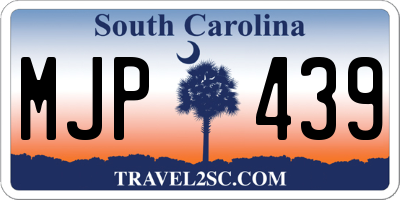 SC license plate MJP439
