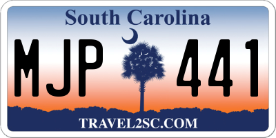 SC license plate MJP441