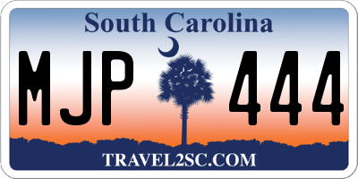 SC license plate MJP444
