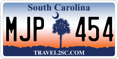SC license plate MJP454