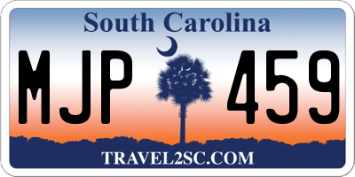 SC license plate MJP459