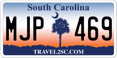 SC license plate MJP469