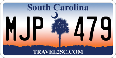 SC license plate MJP479