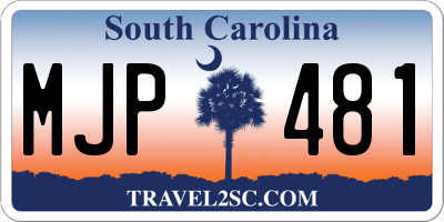 SC license plate MJP481
