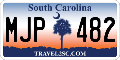 SC license plate MJP482
