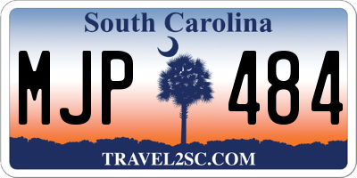 SC license plate MJP484