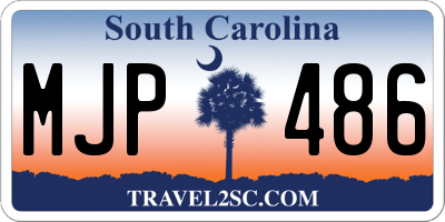 SC license plate MJP486