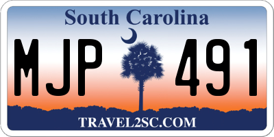 SC license plate MJP491