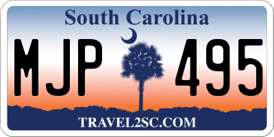 SC license plate MJP495