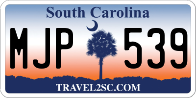 SC license plate MJP539