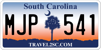 SC license plate MJP541