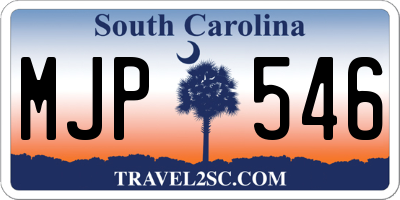 SC license plate MJP546