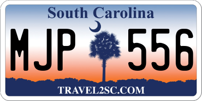 SC license plate MJP556