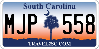 SC license plate MJP558