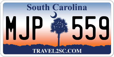 SC license plate MJP559