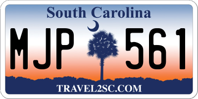 SC license plate MJP561