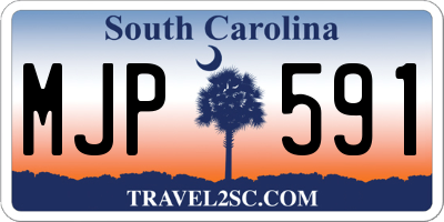 SC license plate MJP591