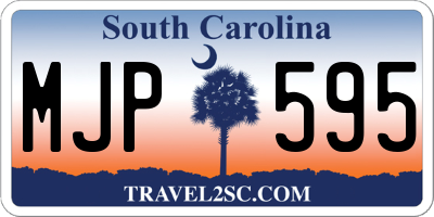 SC license plate MJP595