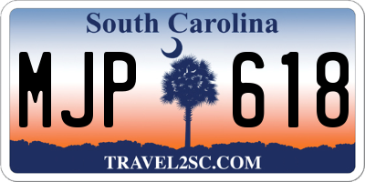 SC license plate MJP618