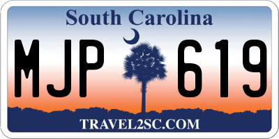 SC license plate MJP619