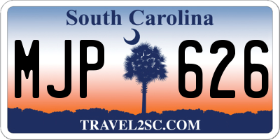 SC license plate MJP626