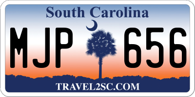 SC license plate MJP656