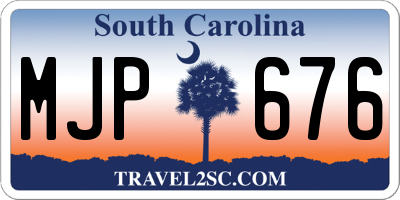 SC license plate MJP676