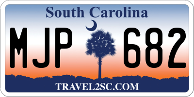 SC license plate MJP682