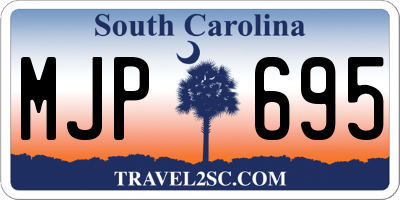 SC license plate MJP695
