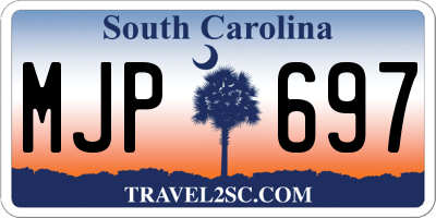 SC license plate MJP697