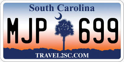 SC license plate MJP699