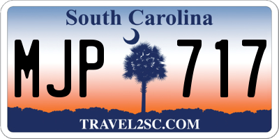 SC license plate MJP717