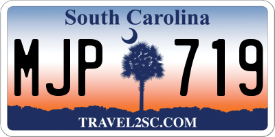 SC license plate MJP719