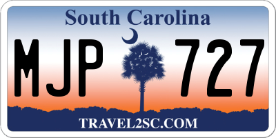SC license plate MJP727