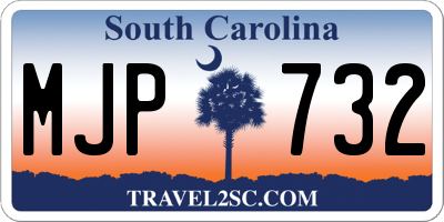 SC license plate MJP732