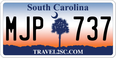 SC license plate MJP737
