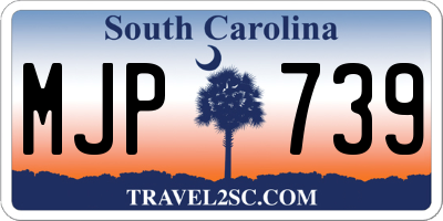 SC license plate MJP739