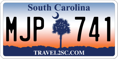 SC license plate MJP741
