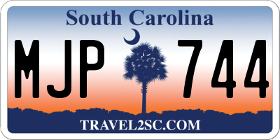 SC license plate MJP744