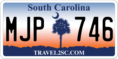 SC license plate MJP746