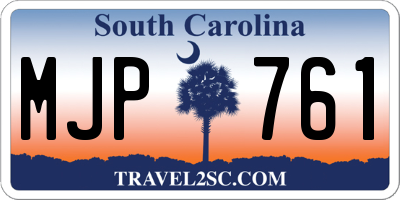 SC license plate MJP761