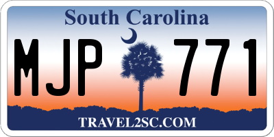 SC license plate MJP771