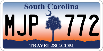 SC license plate MJP772