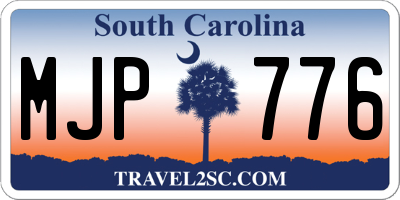 SC license plate MJP776