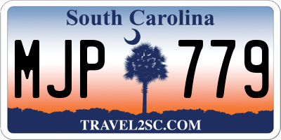 SC license plate MJP779